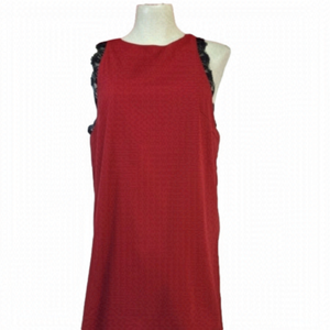 Forever 21 Red Dress with Black Lace Detial